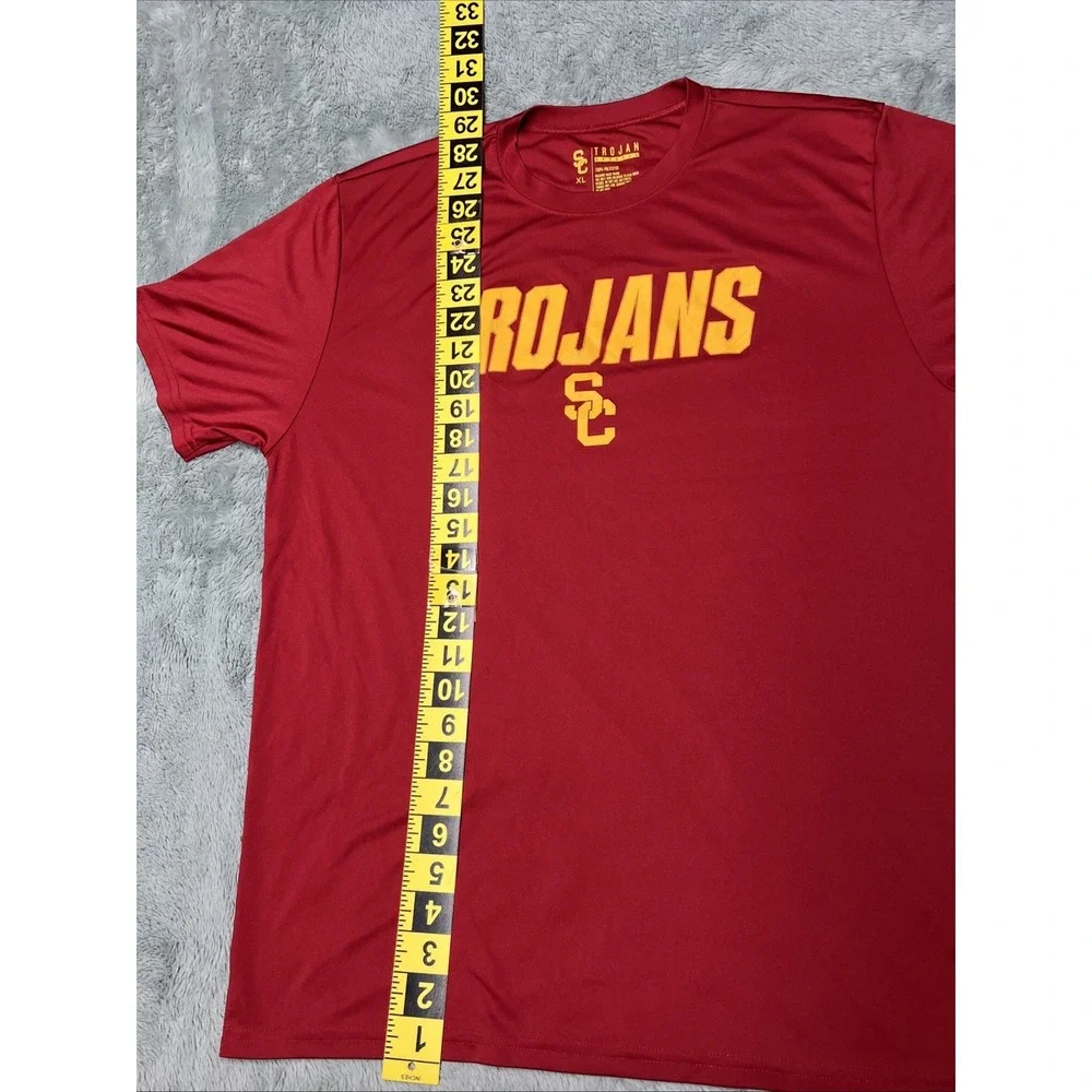 USC Trojans Apparel T Shirt Women's XL Bold Print Logo Spell out Red - Picture 3 of 7